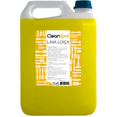 Detergente Manual Loiça CleanSpot Limão 5L , CLEANSPOT , 6831101 , 5608011035179
